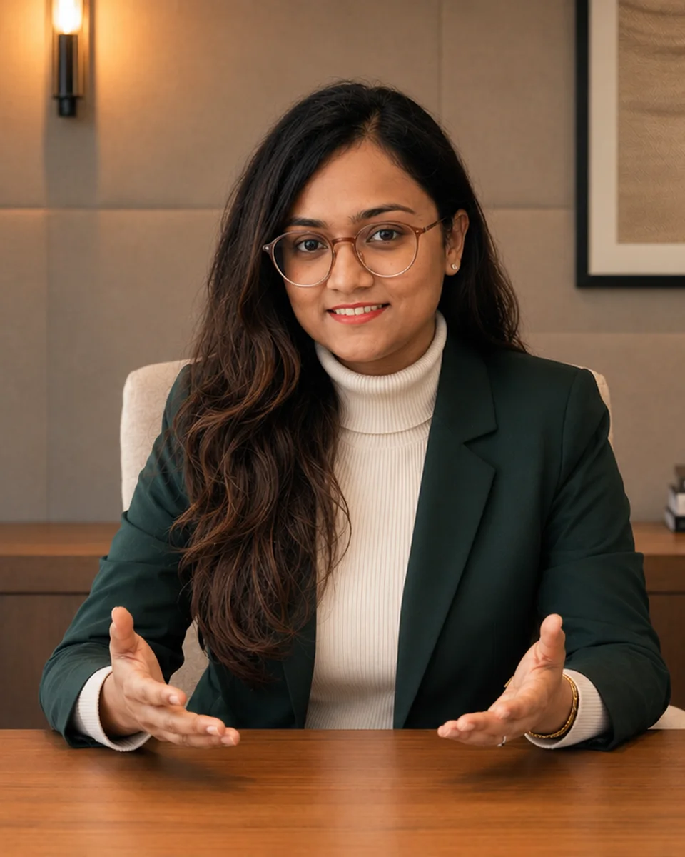Portrait of Sri Yadav, featured live speaker at the Q4 Women in Tech Summit